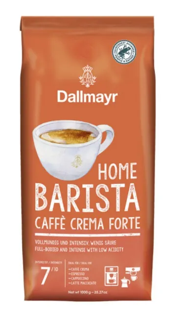 Dallmayr Home Barista Cafe Crema Forte Kawa ziarnista 8 x 1 kg