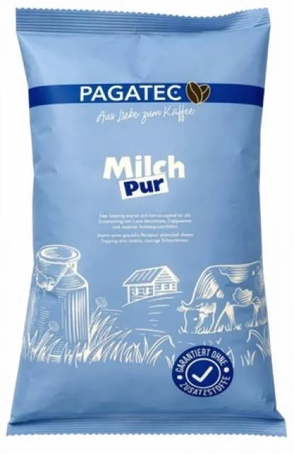 Pagatec Topping - Świeże granulki mleczne "Czyste mleko" 1% tłuszczu, 10 x 500g