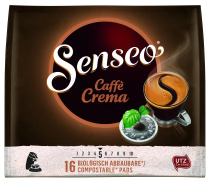 Senseo Caff&eacute; Crema R&ouml;stkaffee 16 Pads UTZ zertifiziert