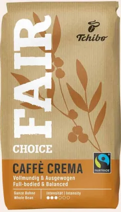 Tchibo Fair Choice Cafe Creme Kawa ziarnista 1 kg