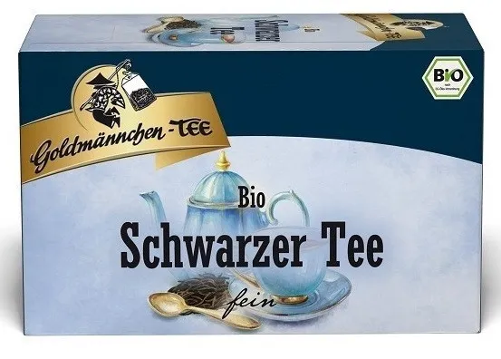 Goldm&auml;nnchen Tee Schwarzer Tee 20 x 1,5g Teebeutel, Bio