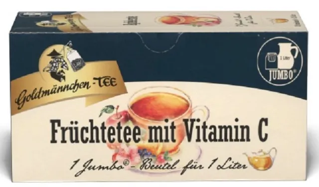 Goldm&auml;nnchen Tee Jumbo Fr&uuml;chtetee mit Vitamin C 20 x 7g Kannenportionen