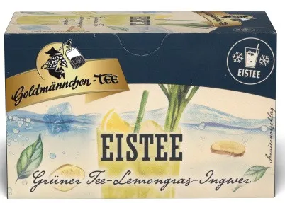 Goldmännchen Tea Iced Tea Green Tea Lemongrass-Ginger 20 x 1,5g porcji na filiżankę