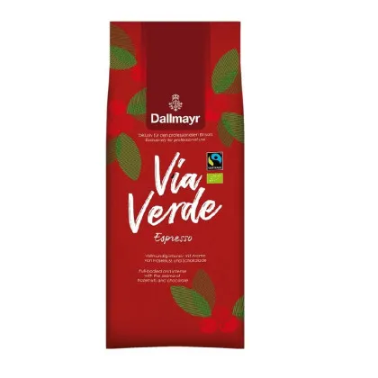 Dallmayr Via Verde Espresso kawa ziarnista 6 x 1 kg, Organic Fairtrade