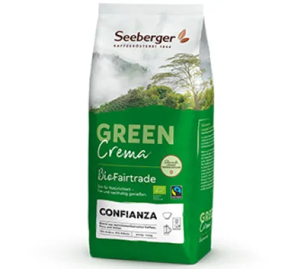 Seeberger Confianza Organic Fairtrade Coffee Crema 6 x 1kg całe ziarna