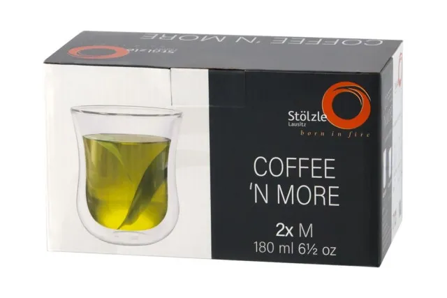 Stölzle Lausitz Szklanka do kawy / szklanka do herbaty M 0,18 l Coffee N More Zestaw 2 Coffee N More