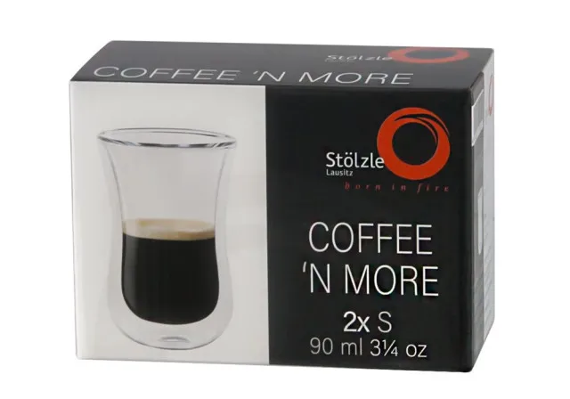 Stölzle Lausitz Szklanka do kawy / szklanka do herbaty S 0,09 l Coffee N More Zestaw 2er-Set