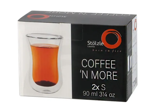 Stölzle Lausitz Szklanka do kawy / szklanka do herbaty S 0,09 l Coffee N More Zestaw 2er-Set