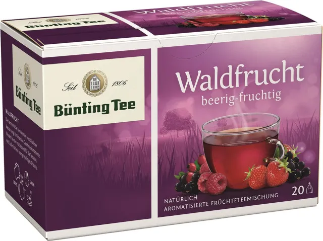 Bünting tea herbata owocowa owoce leśne 20 x 2,5g torebki herbaty