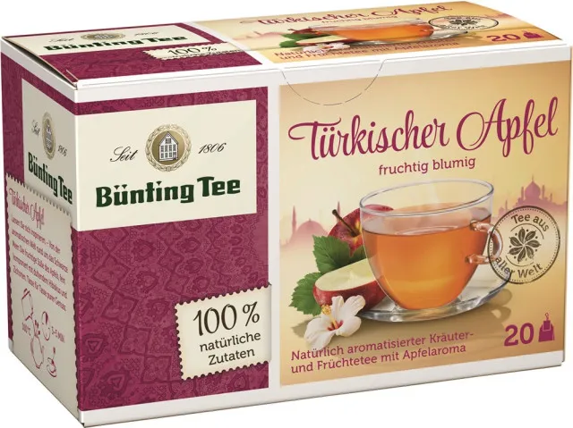 Bünting Tea Turkish Apple 20 x 2,75g torebki herbaty