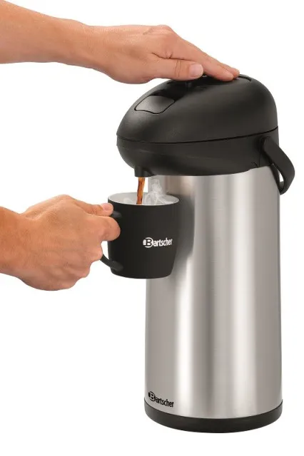 Bartscher Isolierpumpkanne 5 Liter silber-schwarz