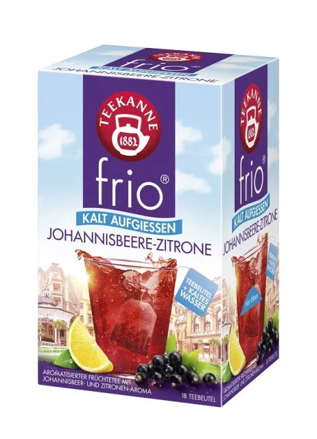 Teekanne frio Johannisbeere-Zitrone 18 Teebeutel