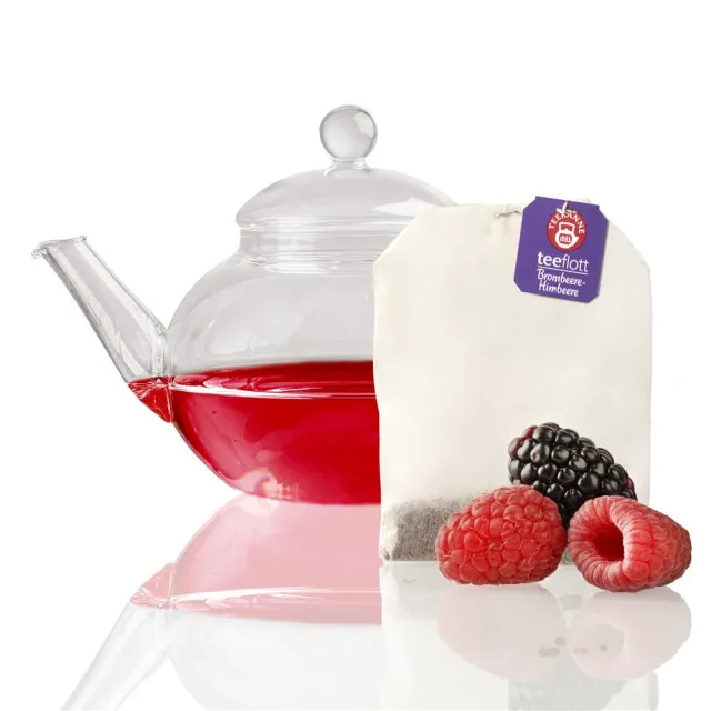 Teekanne teeflott Brombeere-Himbeere 25 Kannenportionen
