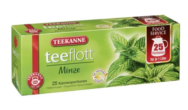 Teekanne teeflott porcji do czajniczka mint 25