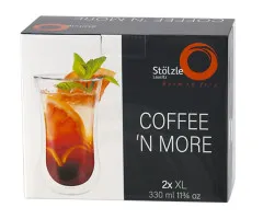 St&ouml;lzle Lausitz Kaffeeglas / Teeglas XL 0,33 l Coffee N More 2er-Set