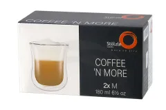 Stölzle Lausitz Szklanka do kawy / szklanka do herbaty M 0,18 l Coffee N More Zestaw 2 Coffee N More