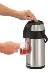 Bartscher Isolierpumpkanne 3 Liter silber-schwarz