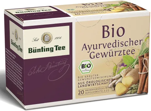 Bünting Tea Ayurvedic Blend 20 x 2g torebek herbaty, organiczna