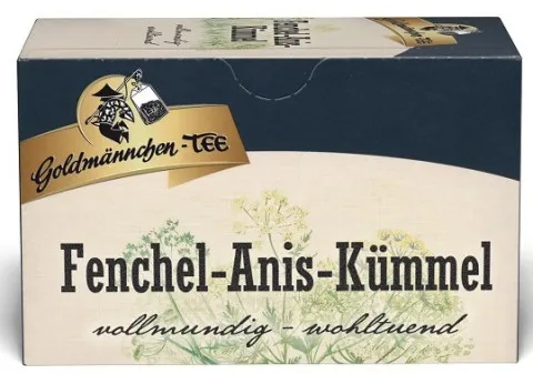 Goldm&auml;nnchen Tea Fennel Aniseed K&uuml;mmel 20 x 1,5g torebki herbaty