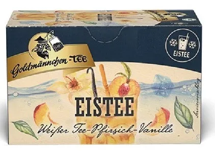 Goldmännchen Tea Herbata mrożona biała brzoskwinia-wanilia 20 x 1,5g porcji na filiżankę