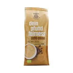 Gepa Faires Pfund Caff&egrave; Crema 500g całe ziarna, organiczna, Fairtrade