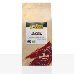 Jacobs Tesoro Espresso Peru kawa ziarnista 1 kg, organiczna, certyfikat RA