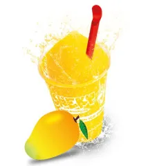 Sneky Slush Eis Sirup - Mango* mit nat&uuml;rlichen Farbstoff 5 Liter