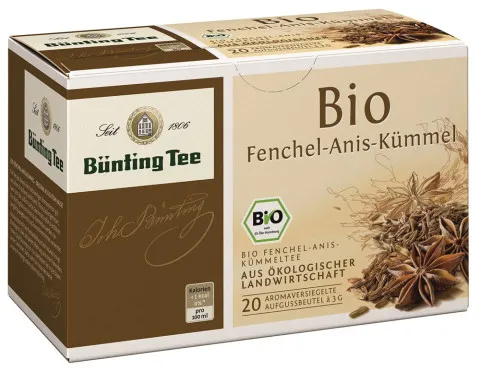 Bünting tea koper włoski-anyż-ziołowa 20 x 3g torebki herbaty, organiczna