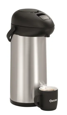 Bartscher Isolierpumpkanne 5 Liter silber-schwarz