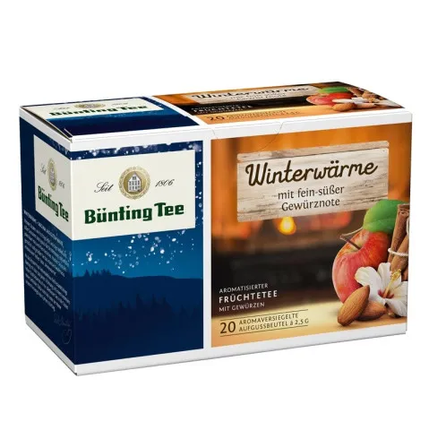 B&uuml;nting Tea Winterw&auml;rme Herbata owocowa 20 x 2,5g torebki herbaty