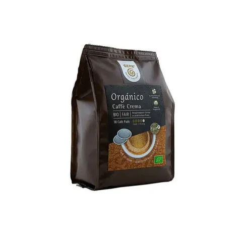 GEPA Org&aacute;nico Caff&eacute; Crema 18 Pads Organic, Fairtrade