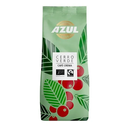 Azul Cerro Verde Café Crema 500g cała ziarnista, organiczna, fairtrade