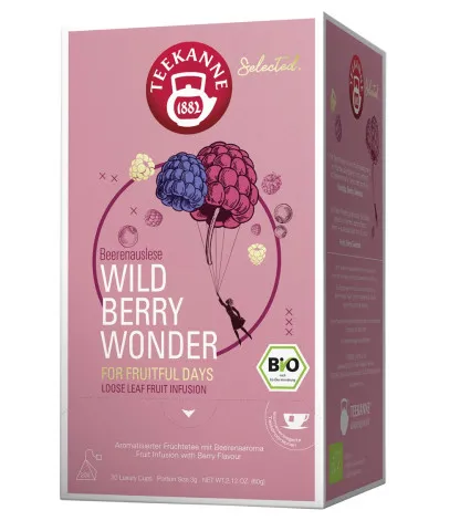 Teekanne BIO Selected Wild Berry Wonder 25 x 3 g torebek herbaty, ekologiczne